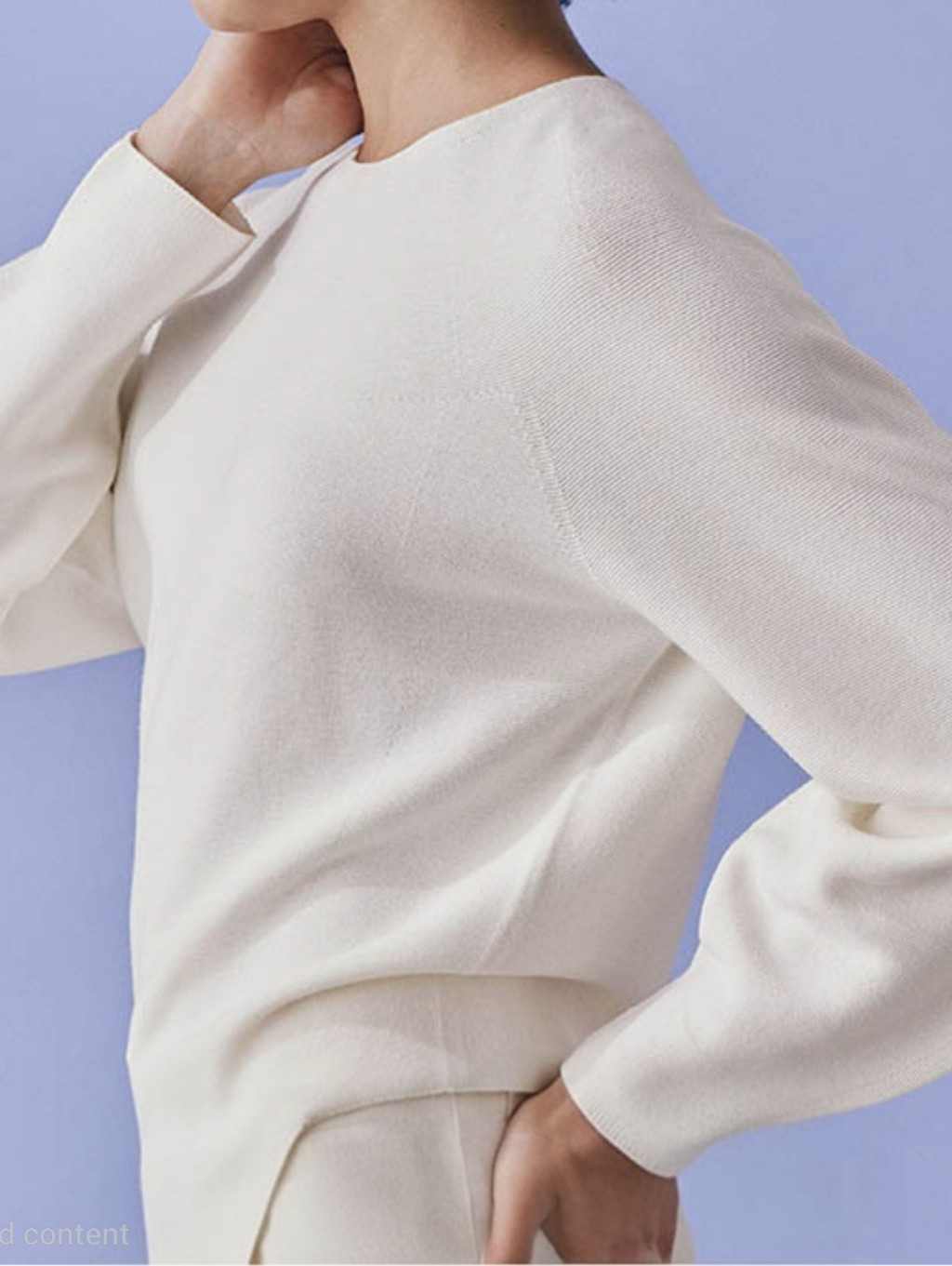 Uniqlo 3d Knit Balloon Sleeve Cream Sweater
